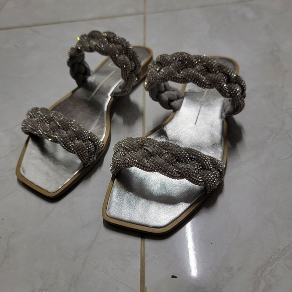 Dolce Vita Indy Rhinestone Sandals - Picture 1 of 7